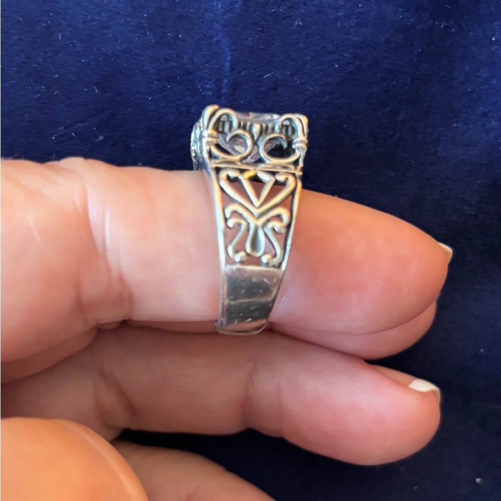 Silpada Silver Ring with Clear Gemstone - Picture 5 of 6